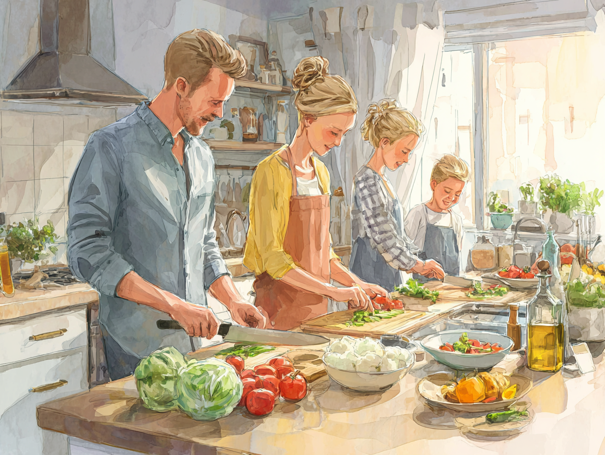 Ingrediente proaspete și colorate pentru planificare meselor